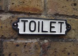 Rectangular Toilet sign